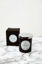 Load image into Gallery viewer, Black Pomegranate Scented Woodwick Soy Glass Candles