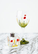 Load image into Gallery viewer, Poppy and Country Garden Hand Painted Wine Glasses