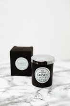 Load image into Gallery viewer, Black Pomegranate Scented Woodwick Soy Glass Candles
