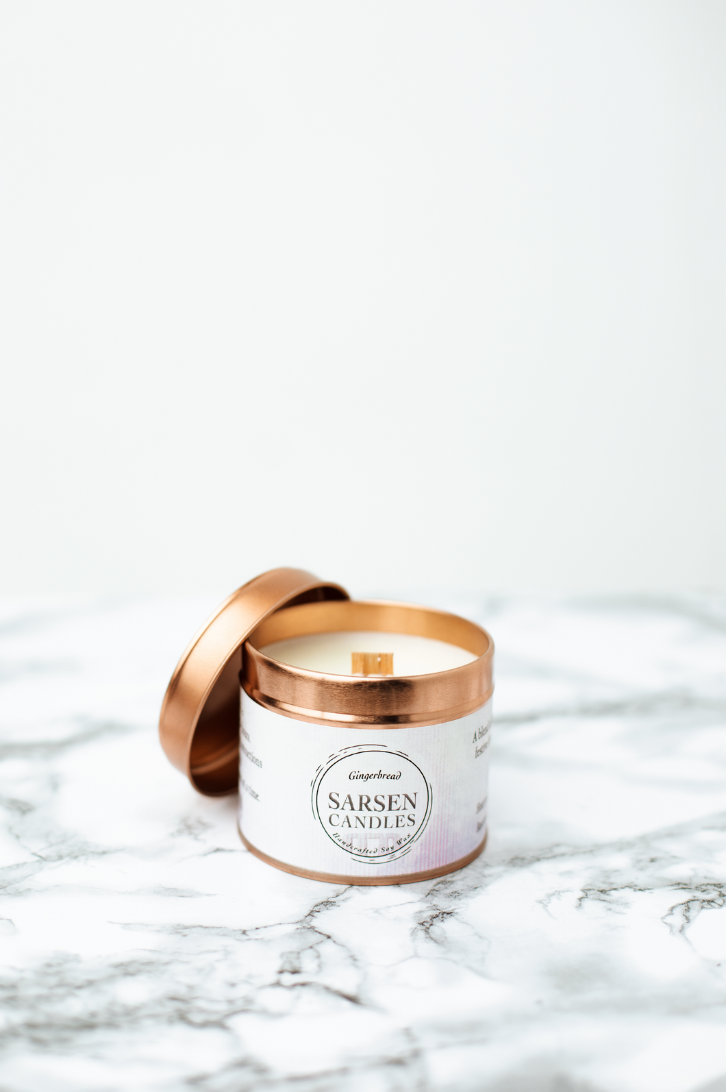 Gingerbread Scented Soy Tin Candles