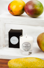 Load image into Gallery viewer, Passionfruit and Mango Scented Soy Glass Candles
