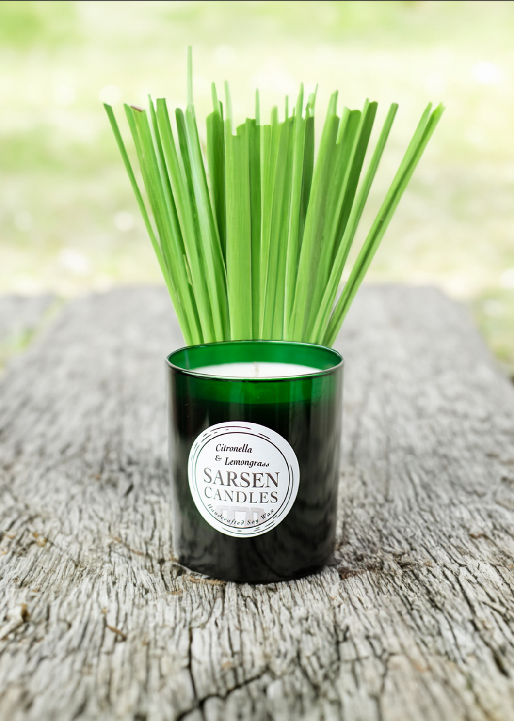 Citronella and Lemongrass 30cl Scented Soy Glass Candles